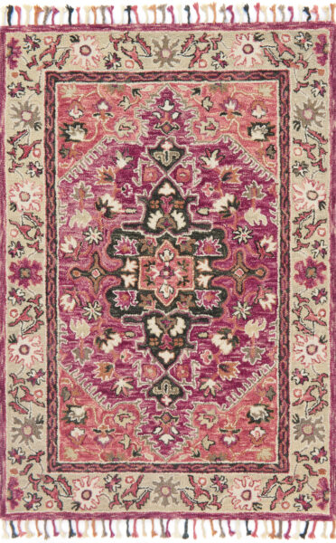 Zharah Raspberry/Taupe Rug
