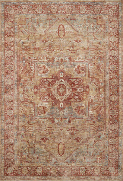 Gaia Gold/Brick Rug