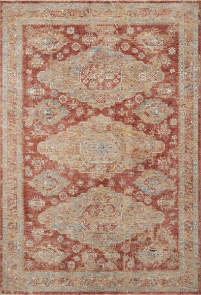 Gaia 02 Gold/Brick Rug