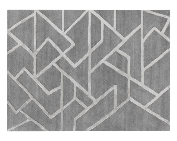Zizi Hand-Tufted Grey 9’x12′ Rug