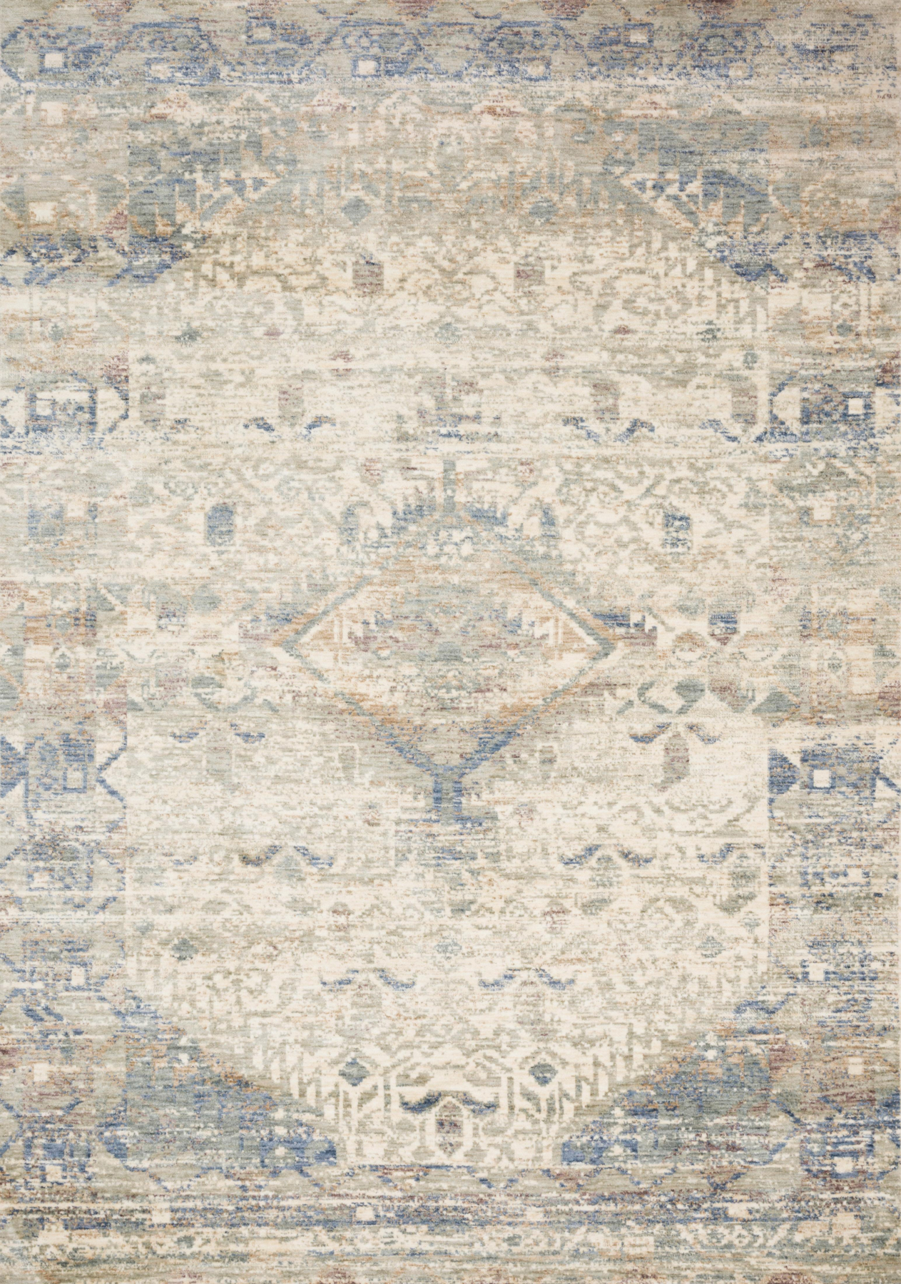 Revere Ivory/Blue 1'6" Sample Rug
