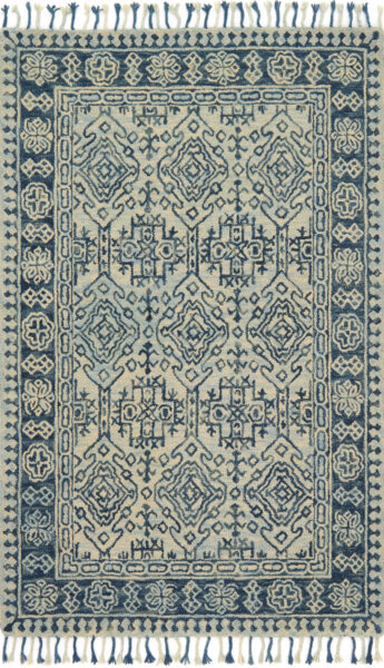 Zharah Mist/Blue 1'6" Sample Rug