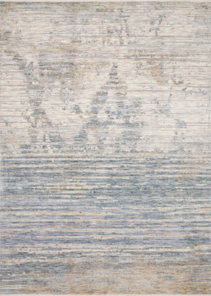 Pandora Ivory/Blue 1'6" Sample Rug