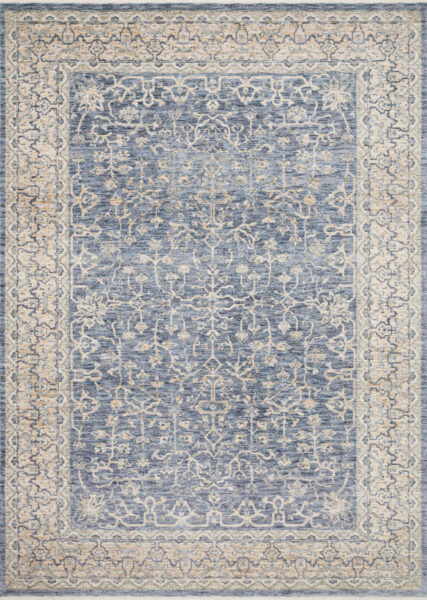 Pandora Dark Blue/Ivory 1'6" Sample Rug