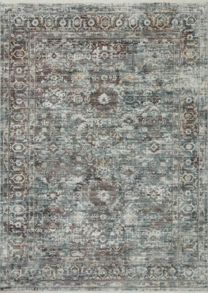 Bonney Slate/Teal 1'6" Sample Rug