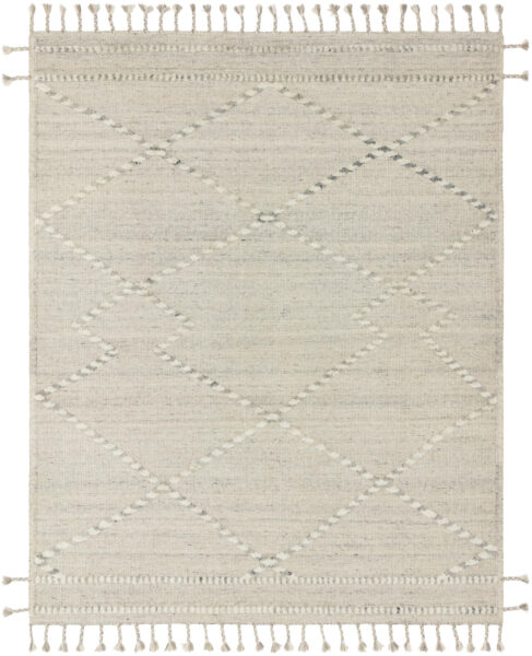 Iman Ivory/Light Grey 1'6" Sample Rug