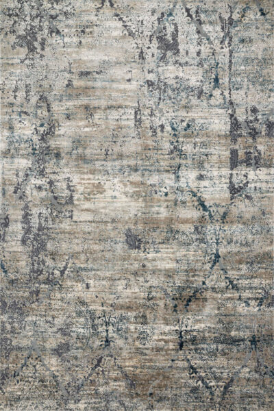 Cascade Taupe/Blue 1'6" Sample Rug