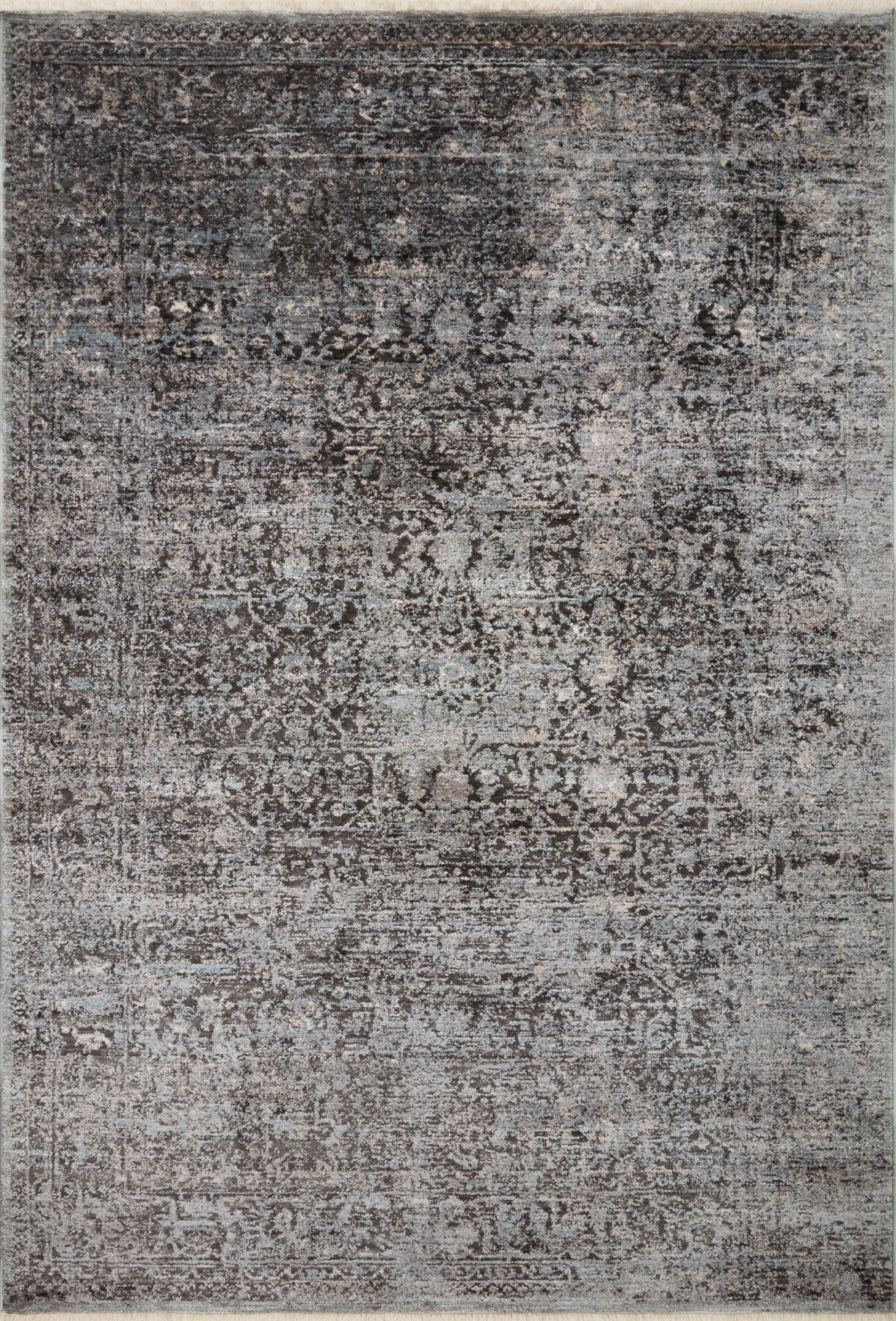 Sonnet Charcoal/Mist 1'6" Sample Rug