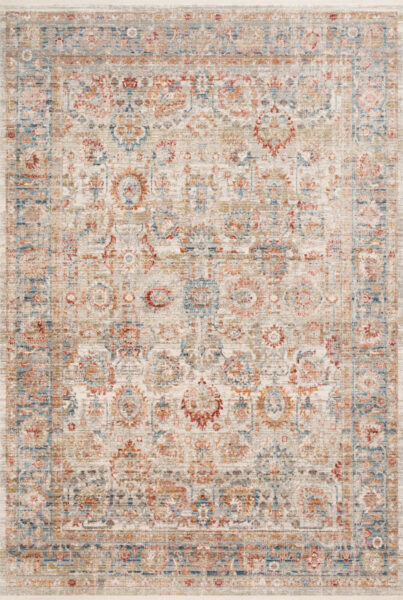 Claire Ivory/Ocean 1'6" Sample Rug