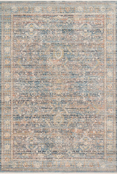 Claire Blue/Sunset 1'6" Sample Rug