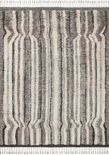 Khalid Stone/Charcoal 1'6" Sample Rug