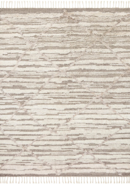 Khalid Ivory/Taupe 1'6" Sample Rug