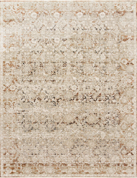 Theia Natural/Rust 1'6" Sample Rug