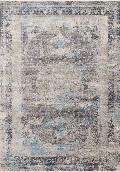 Franca Charcoal/Sky 1'6" Sample Rug