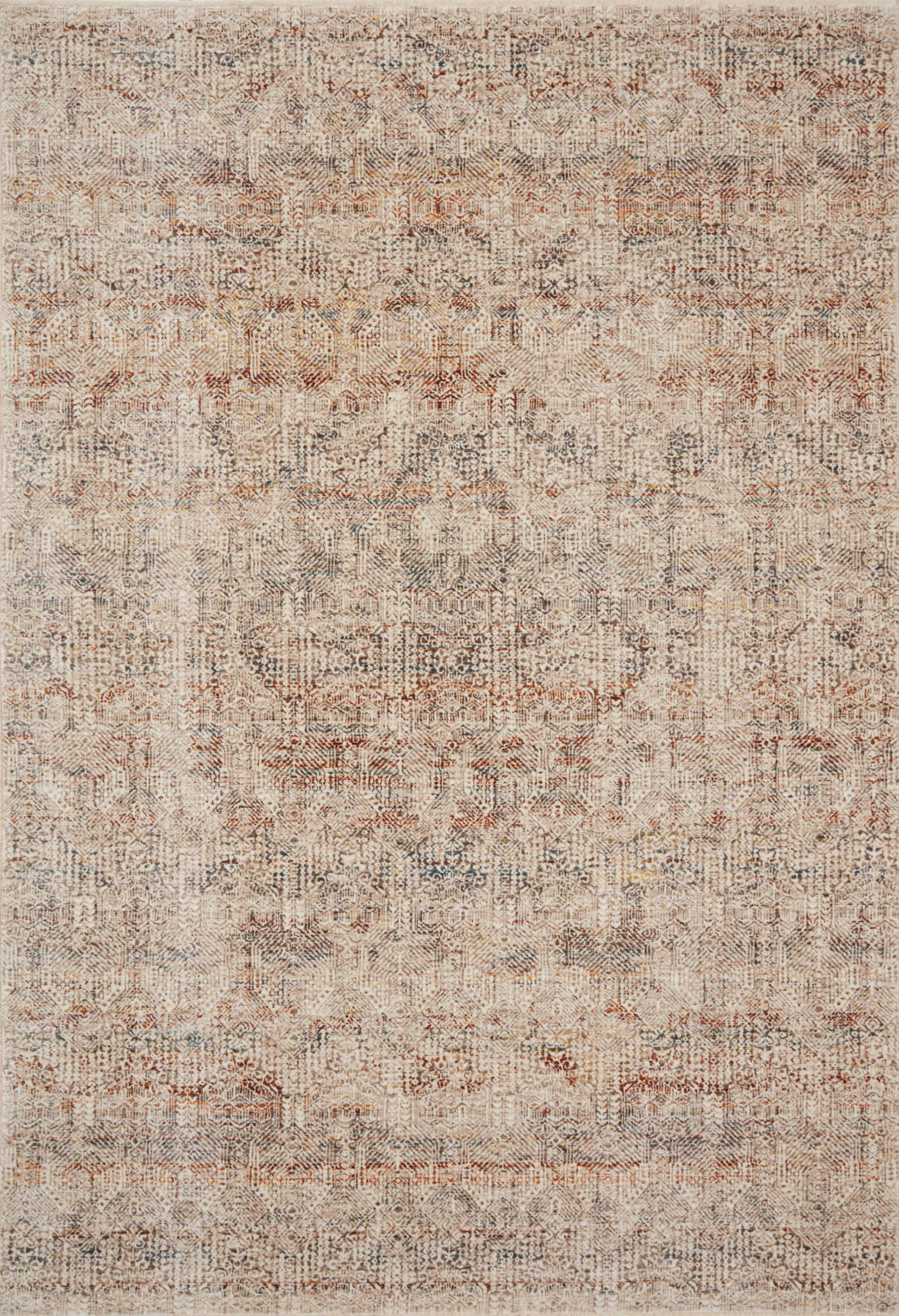 Lourdes Ivory/Spice 1'6" Sample Rug