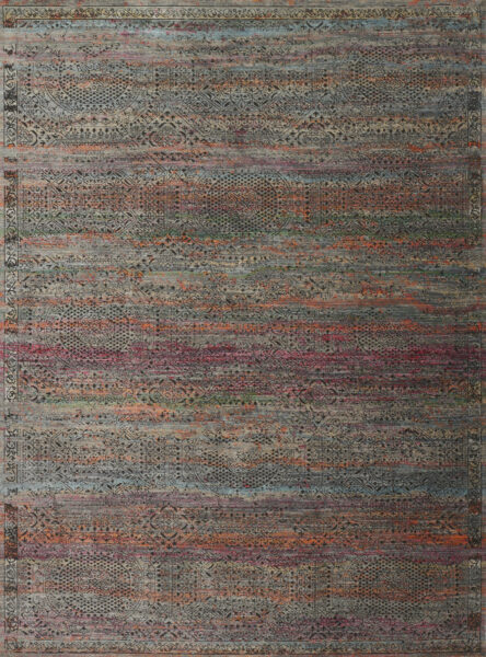 Javari Charcoal/Sunset 1'6" Sample Rug