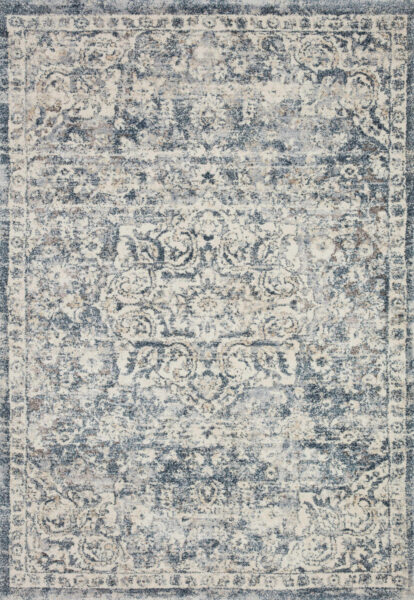 Theory Ivory/Blue 1'6" Sample Rug