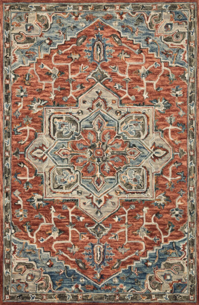 Victoria Red/Multi 1'6" Sample Rug