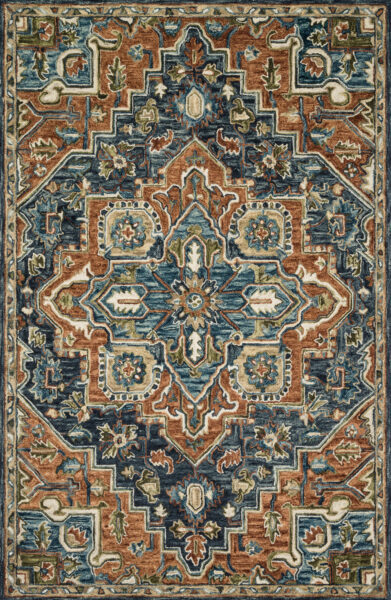 Victoria Rust/Multi 1'6" Sample Rug