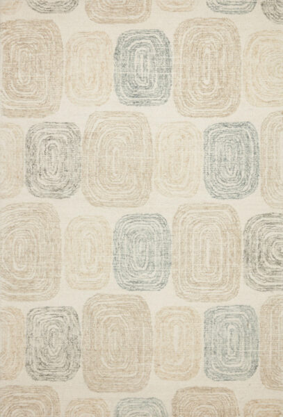 Milo Teal/Neutral 1'6" Sample Rug