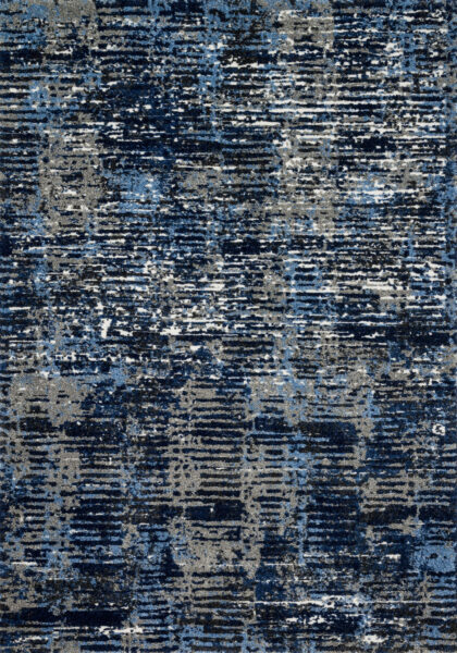 Viera Dark Blue/Grey 1'6" Sample Rug