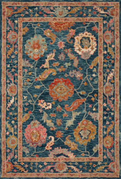 Padma Marine/Multi 1'6" Sample Rug