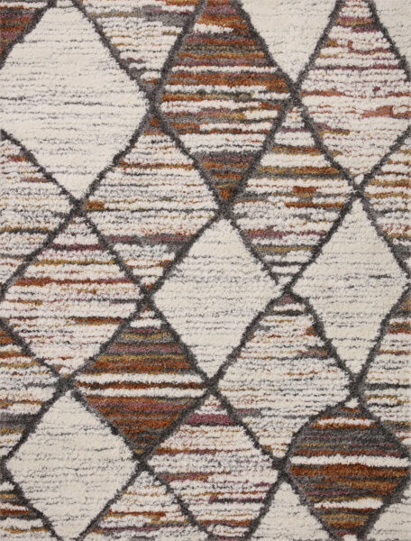 Levitt Shag Ivory/Fiesta Rug