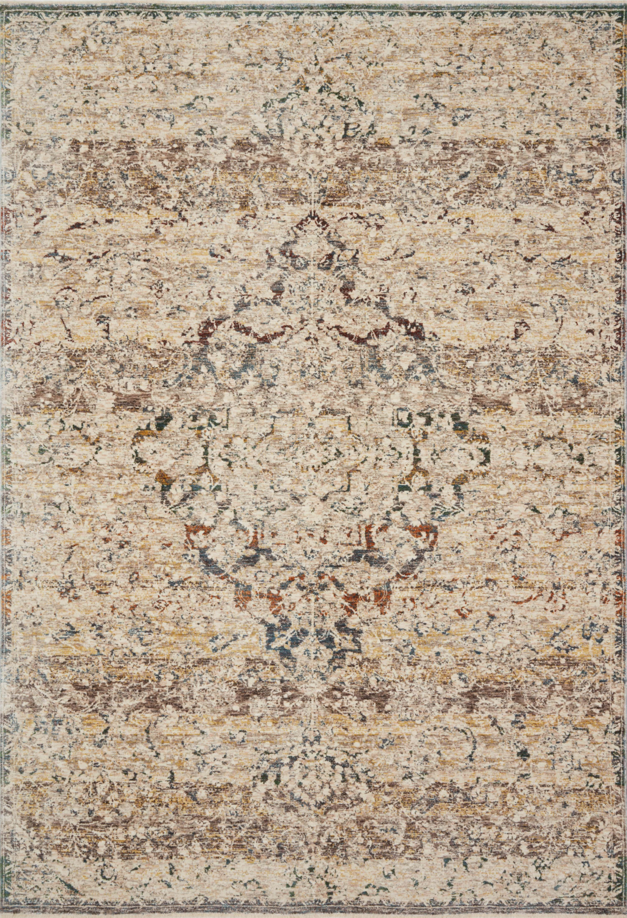 Lourdes Ivory/Multi Rug