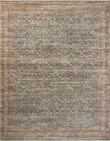 Heritage Blue/Rust Rug  - 8'x10'