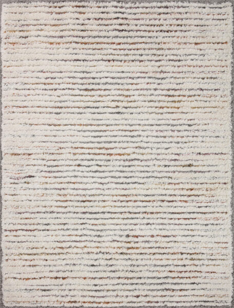 Levitt Shag Ivory/Multi Rug - 7'10"x10'