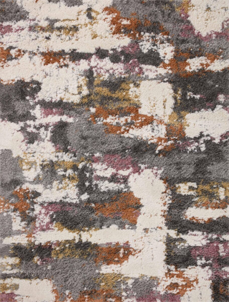 Levitt Shag Grey/Multi Rug - 7'10"x10'
