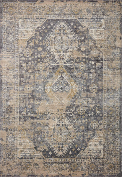 Indra Charcoal/Natural Rug