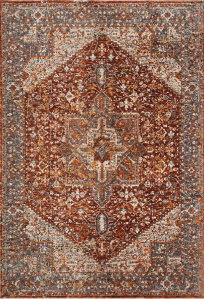 Lourdes Rust/Multi Rug