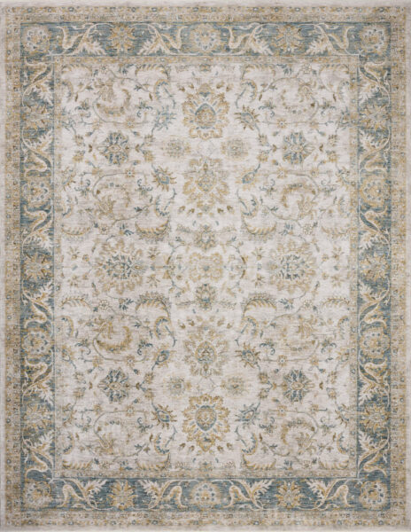 Gaia Natural/Ocean 18"x18" Sample Rug