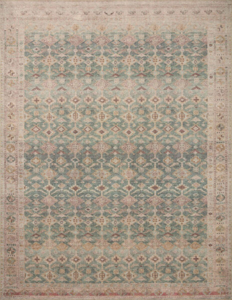 Aubrey Aqua/Sand 1'6" Sample Rug