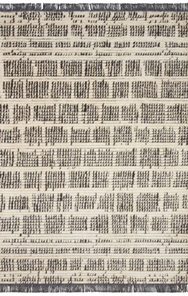 Alice Cream/Charcoal 1'6" Sample Rug