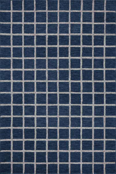 Polly Navy/Silver 1'6" Sample Rug