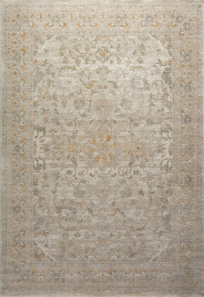 Rosemarie Ivory/Natural 1'6" Sample Rug