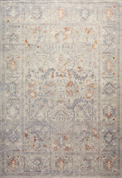 Rosemarie Oatmeal/Lavender 1'6" Sample Rug