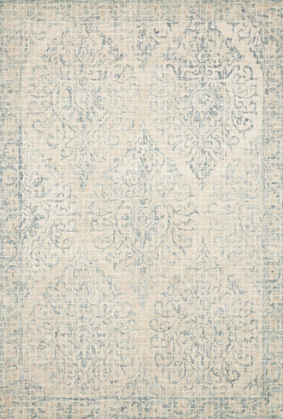 Tatum Natural/Sky 1'6" Sample Rug