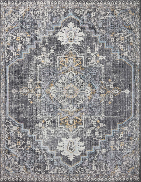 Cassandra Charcoal/Gold Rug 