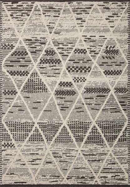 Fabian Charcoal/Ivory 1'6" Sample Rug