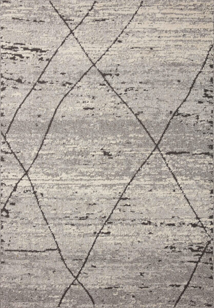 Fabian Grey/Charcoal 1'6" Sample Rug