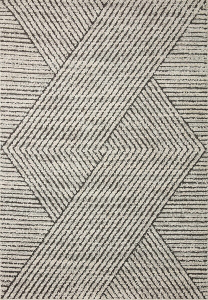Fabian Charcoal/Ivory 1'6" Sample Rug