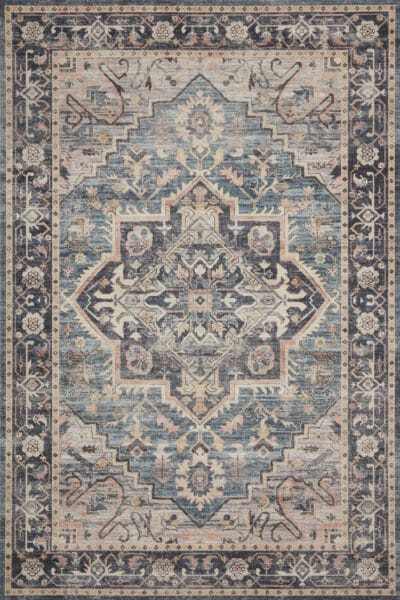Hathaway Navy/Multi 1'6" Sample Rug