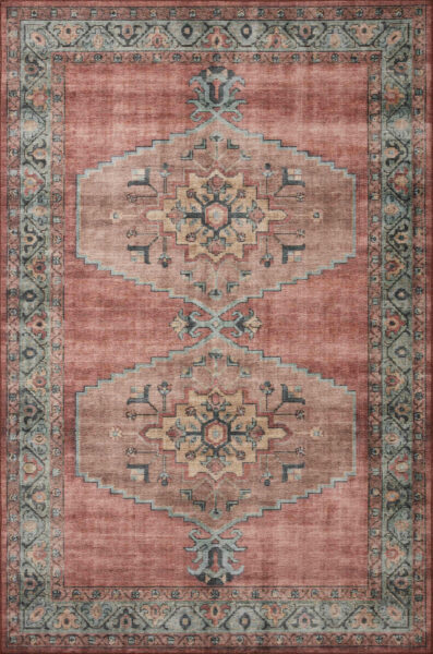 Heidi Spice/Aqua 1'6" Sample Rug