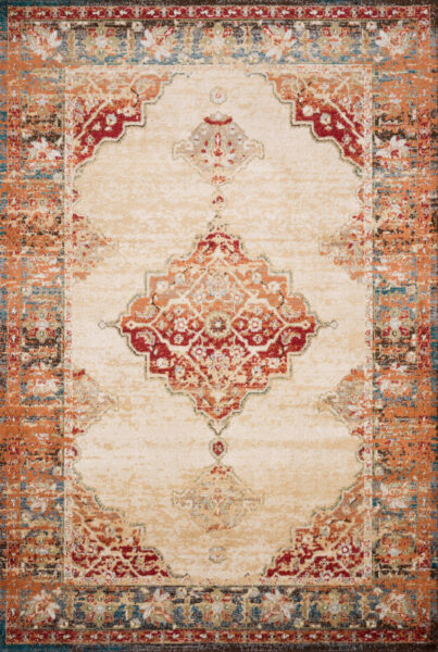 Isadora Antique Ivory/Sunset Rug