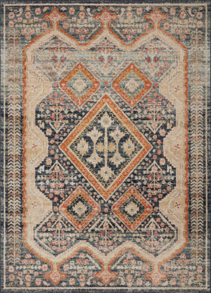 Jocelyn Navy/Multi 1'6" Sample Rug