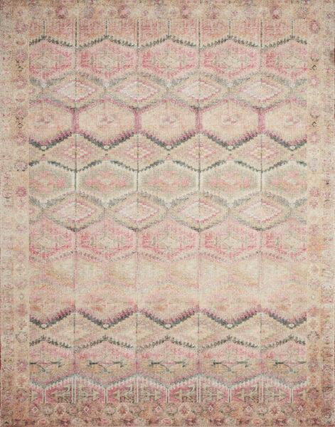 Layla Pink/Lagoon 1'6" Sample Rug