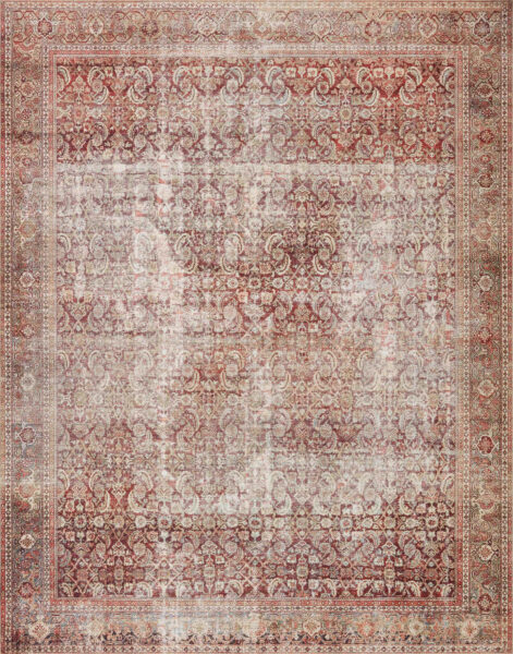Layla Cinnamon/Sage 1'6" Sample Rug